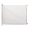 Baby Womb World Safety Gate in white, featuring a retractable design for easy access and safety in home environments.