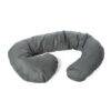 Baby Womb World Nursing Pillow in soft gray, featuring a unique curved design for comfort and support during nursing.