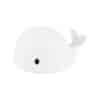 Flow Amsterdam Night Light in the shape of a white whale, featuring a small black eye, perfect for children's rooms.