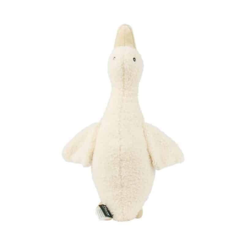 Flow Amsterdam Liva Heartbeat Rechargeable Comforter in beige, resembling a soft duck with wings, ideal for comforting