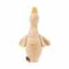 Flow Amsterdam Liva Heartbeat Rechargeable Comforter in beige and brown, shaped like a duck with soft, plush texture.
