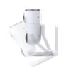 Hubble Nursery Pal Dual Vision in white, showcasing its adjustable camera angle for versatile monitoring.