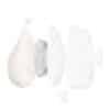 Mommy Material Freely Silicone Gas Storage backflow protector, featuring a detailed view of its components in white and