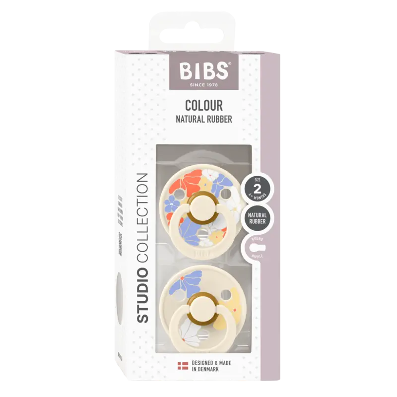 BIBS Studio Colour Pacifier 2 Pack – Size 2 — BIBS Studio Colour Pacifier 2 Pack – Size 2