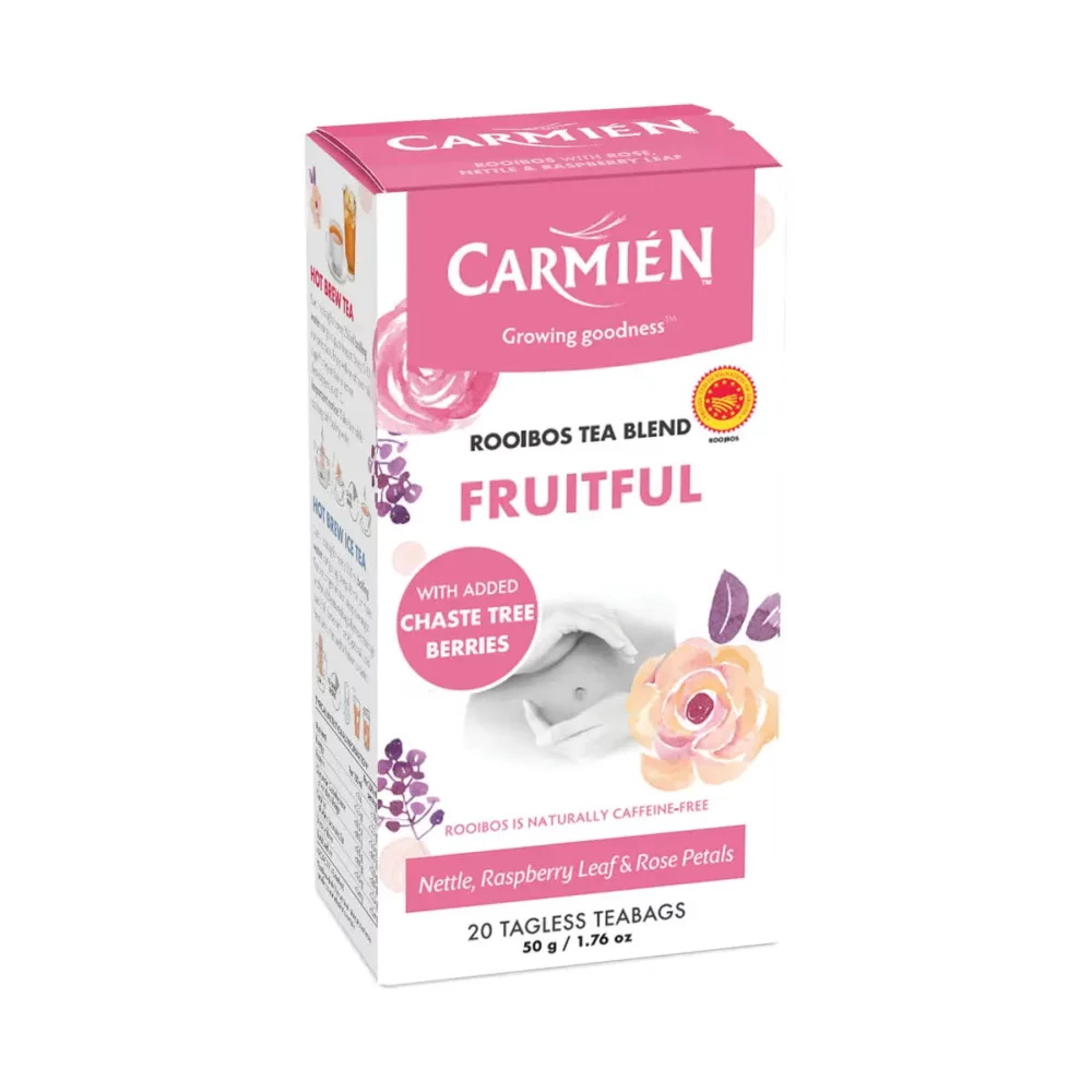 Carmién Fruitful with Raspberry Leaf (20 Teabags), — Carmién Fruitful with Raspberry Leaf (20 Teabags),