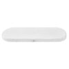 Shnuggle Air Cot Folding Mattress in white, featuring a soft, quilted surface for comfort and support.