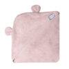 Shnuggle Bamboo Wearable Baby Towel in soft pink with cute ear-shaped details. Ideal for bath time comfort.