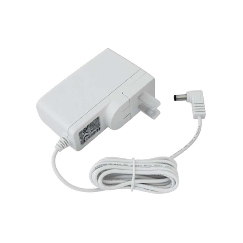 Spectra S1/S2 Charger/Adapter in white with a right-angle plug and coiled cord for convenient storage.