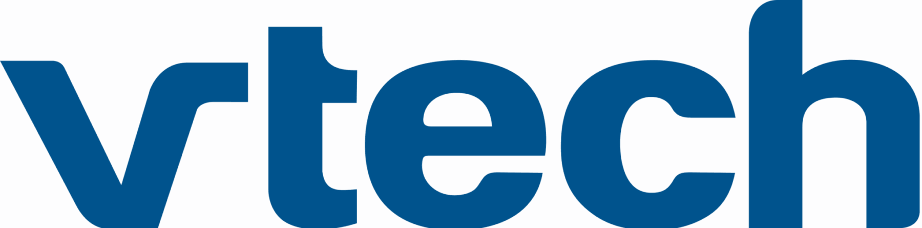 VTech logo in blue, featuring a modern font with a playful design, representing the brand's focus on educational products.