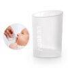 Haakaa Silicone Colostrum Collector Feeding Pack in clear, designed for easy feeding with a baby. Pre-sterilised for safety.