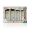 Pigeon Baby Travel Set Natural Botanical includes shampoo, head & body wash, water gel, and massage oil in a gift box.