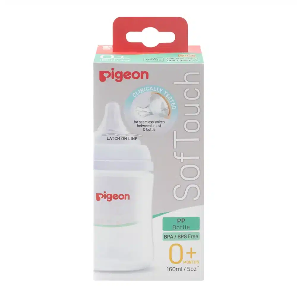 Pigeon – Softouch 3 Nursing Bottle Pp 160Ml Logo — Pigeon – Softouch 3 Nursing Bottle Pp 160Ml Logo