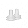 BIBS Baby Bottle Spout Silicone - 2 pack, clear silicone spouts designed for easy feeding.
