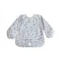 Mushie Long Sleeve Bib - Blue Flowers