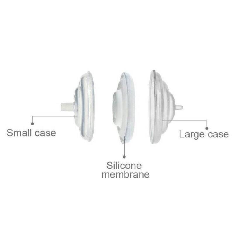 Spectra silicone membrane for backflow protector, showing small and large cases side by side for comparison.