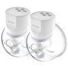 Momcozy Breast Pump S12 Pro in white, featuring dual pumps with digital display and ergonomic design for comfortable use.