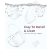 Momcozy M6 Full Set Collector Cup submerged in water, highlighting easy installation and cleaning features.