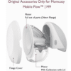Momcozy Milk Collection Container Set for M9-24mm, featuring a detailed view of the motor and flange cover components.
