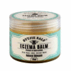 Bytjie Salf Eczema Balm, 125ml, in a clear jar with a light blue label, designed for red, dry, and itchy skin.