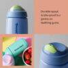 Tommee Tippee Toddler Sipper 390ml in soft blue with a bite-proof spout, ideal for teething toddlers.