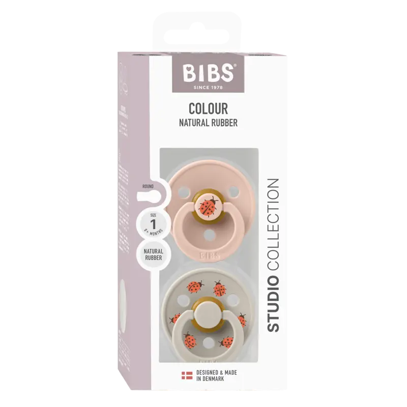 BIBS Studio Garden Friends Pacifier 2-Pack – Size 1 — BIBS Studio Garden Friends Pacifier 2-Pack – Size 1
