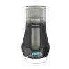 Baby Brezza Bottle and Breastmilk Warmer in sleek black with digital display and transparent lid for easy viewing.