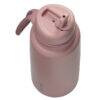 b.box 1L insulated water bottle in berry smoothie with a flip top lid, showcasing a sleek design and easy-to-use spout.