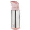 b.box 500ml insulated drink bottle in blush crush with a stainless steel body and a pink lid.