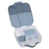 b.box lunchbox in chill out color, featuring multiple compartments and a blue slate lid for organized meals on the go.