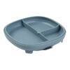 b.box 2 in 1 Suction Plate in Ocean, featuring three divided sections for easy meal serving.