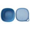 b.box lunch tub in ocean blue with a smiley face design and a matching lid, perfect for on-the-go meals.