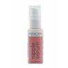 Aromababy Nipple Serum in a pink bottle, featuring a pump dispenser, enriched with avocado and vitamin E.
