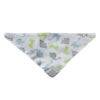 Snuggletime 2-in-1 Teether Bandana Bib in dinosaur print with soft teething corner, featuring green and blue dinosaurs.