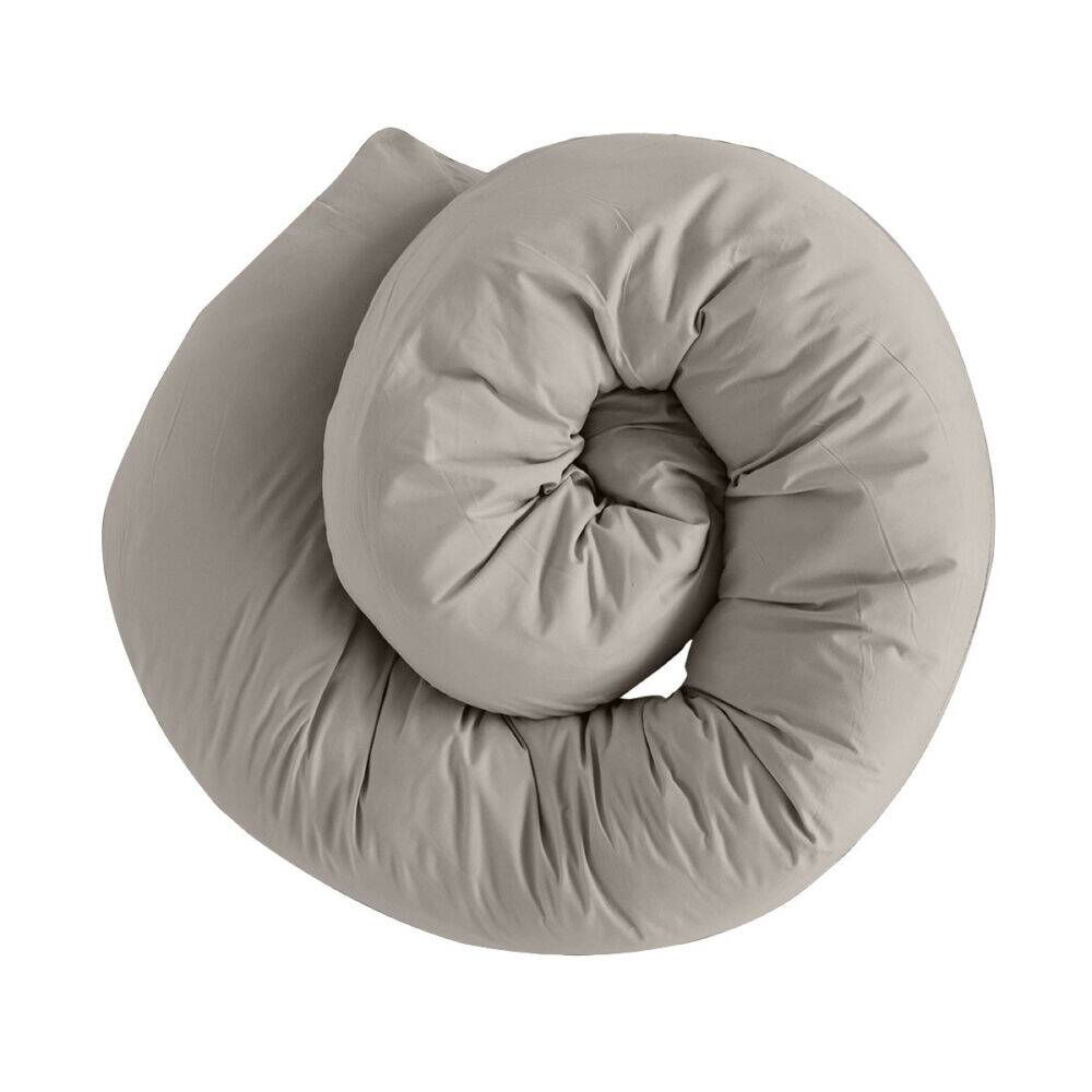 Snuggletime Body Comfort Pillow Cover in taupe, soft and stretchy, designed for ultimate comfort and support.