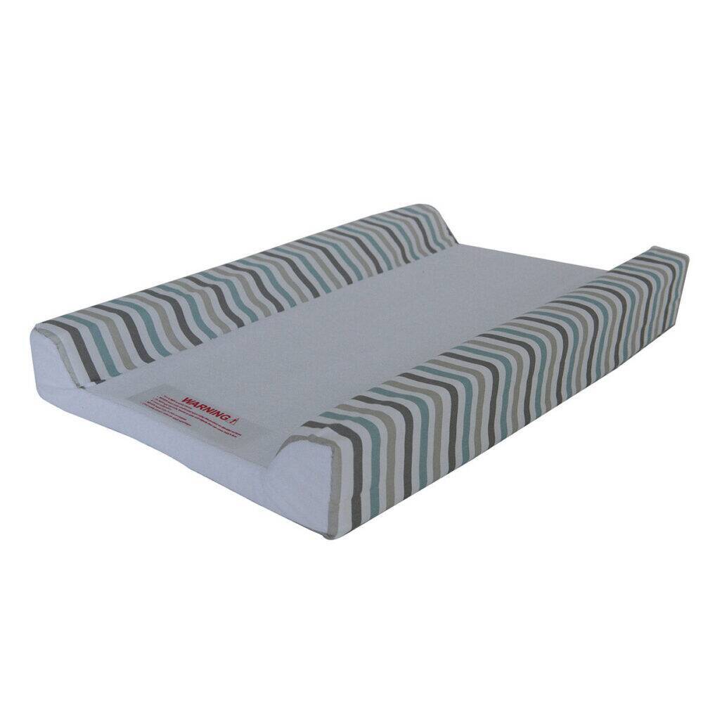 Snuggletime Afterbath Deluxe Mattress, grey and white striped edges, designed for comfort and support.