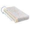 Snuggletime Bamboo 2 Stage Orthopaedic Support Mattress with a dual-layer design for infants and toddlers, showing detailed