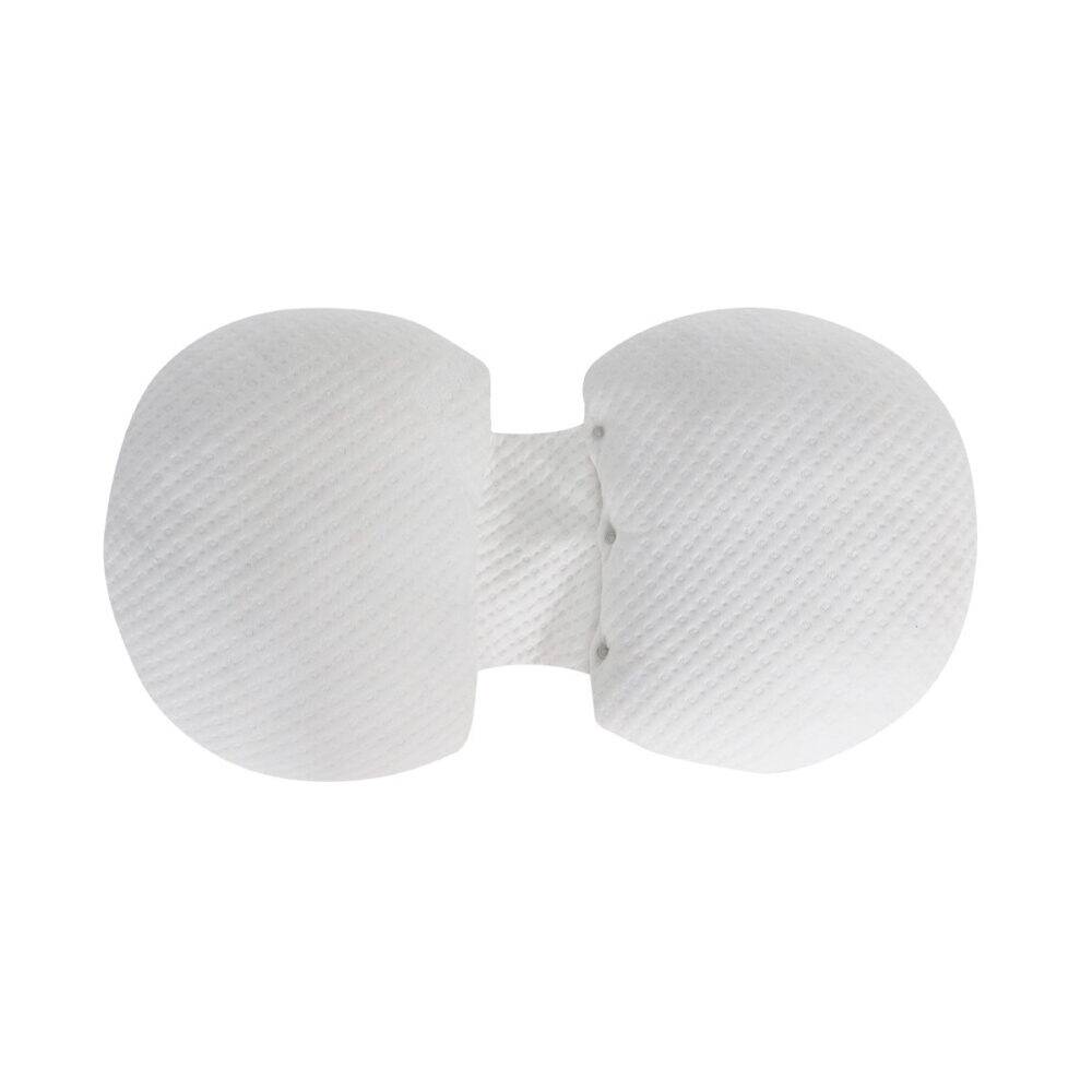 Snuggletime Bamboo Dual Support Preggy Wedge in white with a contoured design for added comfort.