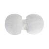Snuggletime Bamboo Dual Support Preggy Wedge in white with a contoured design for added comfort.