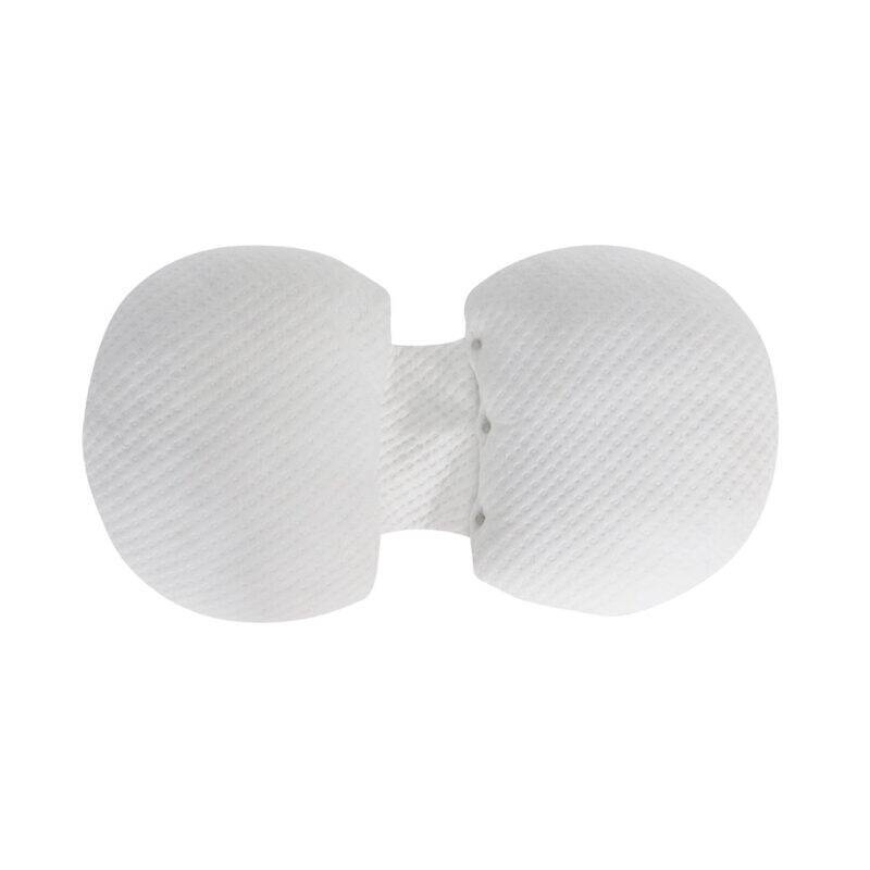 Snuggletime Bamboo Dual Support Preggy Wedge in white with a contoured design for added comfort.