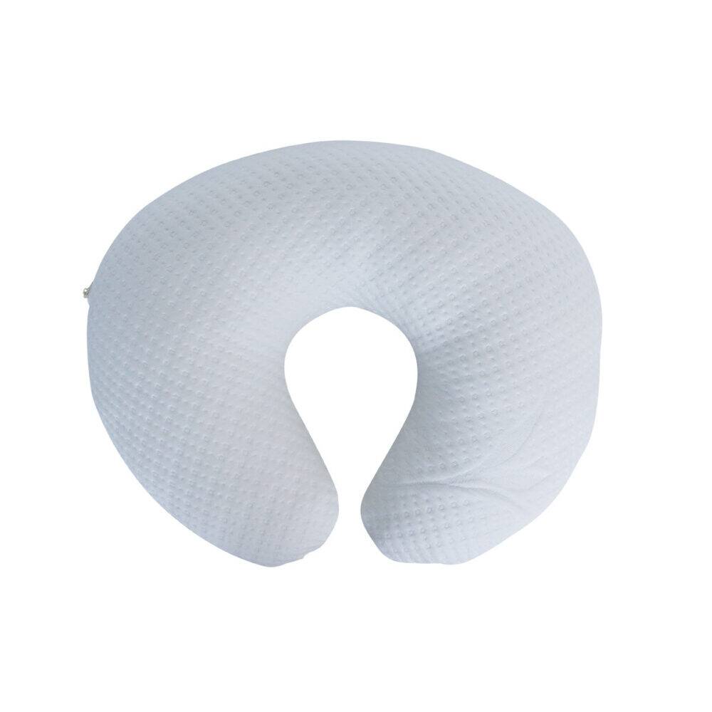 Snuggletime Bamboo Snuggle Up Pillow in soft white, featuring a unique U-shape for comfortable support.