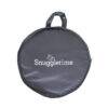 Snuggletime Dome Mosquito Protection Netting in a round, gray carrying bag featuring the Snuggletime logo.