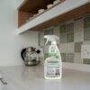 BabySafe Multi-Surface Household Deep Cleaner, 500ml, displayed on a kitchen counter with patterned tiles and a kettle in