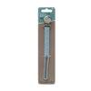 Back To Nature silicone pacifier clip in blue with a soft, gentle design, ideal for keeping pacifiers secure.