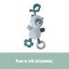 Back To Nature Wiggle & Giggle Pals in blue and pink, featuring a bear design with a pram or crib attachment.