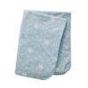 Snuggletime Double Fleece Baby Blanket in blue with white stars, soft texture perfect for keeping babies cozy.