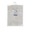 Snuggletime Double Fleece Baby Blanket in cream with yellow polka dots, tied with a ribbon for a cozy presentation.