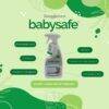 BabySafe Laundry Stain Remover spray bottle with eco-friendly branding, highlighting non-toxic and allergy-sensitive