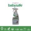 Snuggletime BabySafe Laundry Stain Remover in a spray bottle, featuring a white trigger and eco-friendly branding.