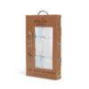 Infancie Bamboo Wash Cloths 3Pk in blue, featuring soft, eco-friendly fabric, packaged in a cardboard box.