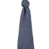 Infancie Muslin Blankets 2Pk featuring a soft, dark grey blanket tied in a knot, showcasing its lightweight texture.